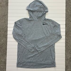 Nike Dri-Fit long sleeve hoodie shirt lightweight Large 445591 1/2